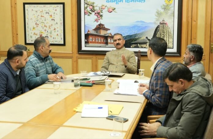 CM Sukhu meeting with Minister Anirudh Singh