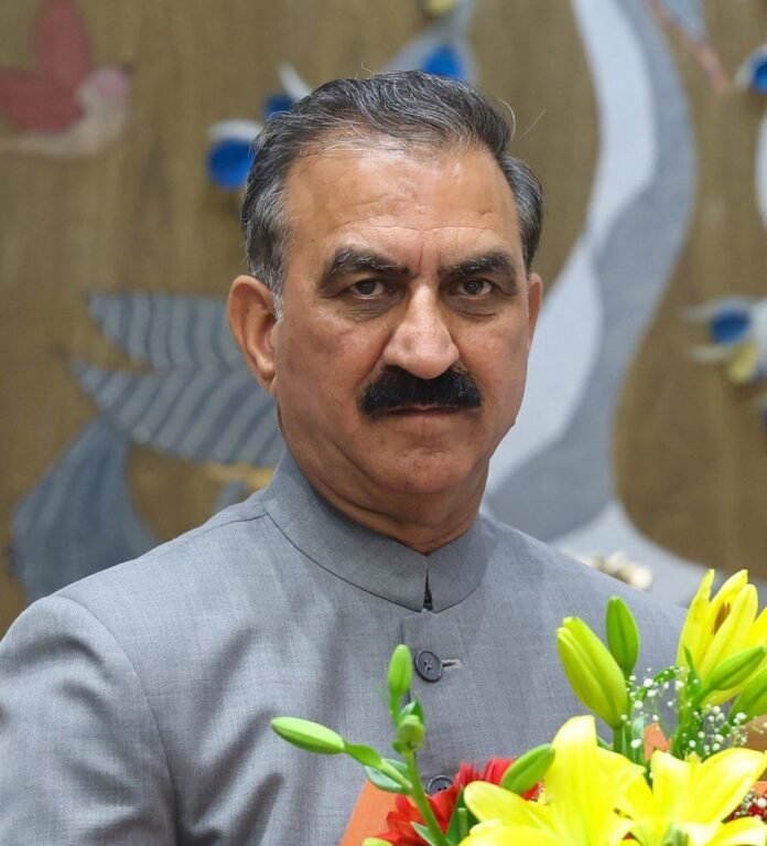 CM Sukhvinder Singh Sukhu