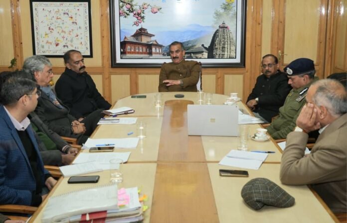 CM Sukhu concludes High Level Meeting in Shimla