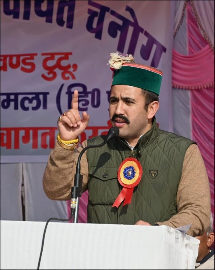 Vikaramaditya Singh in his Constituency